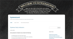 Desktop Screenshot of dyslexialand.com