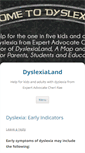Mobile Screenshot of dyslexialand.com